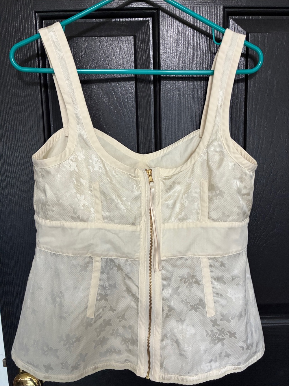 Marc by Marc Jacobs Cream Floral Lace Bustier Camisole - Picture 2 of 6